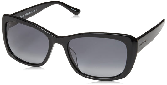 Juicy Couture Women's JU 555/F/S Rectangular Sunglasses, Black Floral/Grey Gradient, 55mm, 16mm
