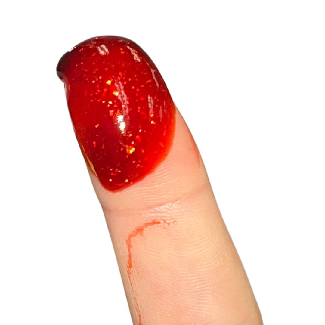 Sparkling Red Glitter Fake Blood - 1 oz | Realistic Halloween Costume Makeup for Gory Effects and Special Effects, Beauty in Glitter Infused Halloween
