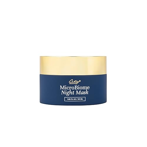 City Beauty MicroBiome Night Mask - Nourishing Overnight Face Mask - Prebiotic & Probiotic Blend - Solution for Dull, Uneven Skin Tone, Large Pores,
