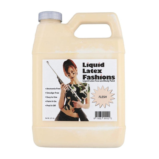 Flesh 32 Fl Oz - Liquid Latex Face and Body Paint, Ammonia Free No Odor, Arts and Crafts Paint for Halloween Zombie Cosplay! Beauty & Personal Care Liquid Latex Fashions