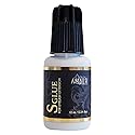 Amber Lash, S Glue 10ml for Professional Eyelash Extension, 1-Second Dry time, Up to 8 Weeks Bonding, Strong Strength, Carbon Black Adhesive for Salon