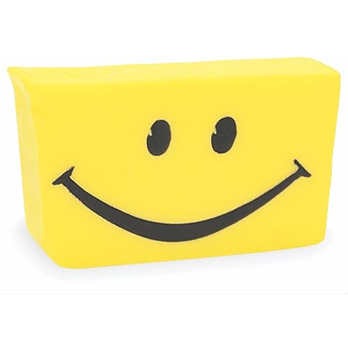 Primal Elements Glycerin Bar Soap | Helps All Skin Types, Sensitive, Oily & Dry Skin | NO PARABENS, VEGAN, GLUTEN FREE, 100% VEGETABLE BASE - (Happy