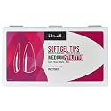 IBD Clear Soft Gel Nail Tips Almond Medium Stiletto - Pre-Etched Full Cover Nail Extensions for Acrylic & Gel Manicures, Lightweight Press On Nails Beauty & Personal Care IBD