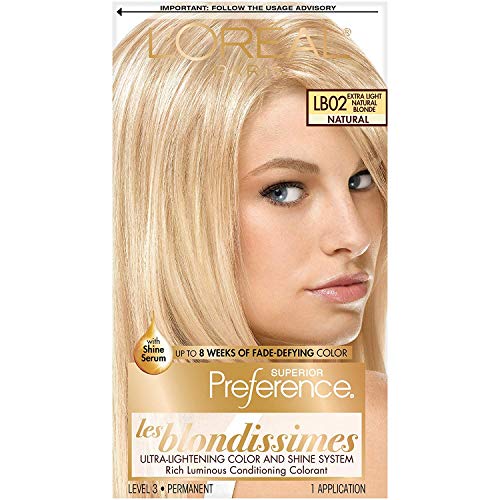 L'Oreal Superior Preference Les Blondissimes, LB02 Extra Light Natural Blonde (Natural) 1 ea (Pack of 5)