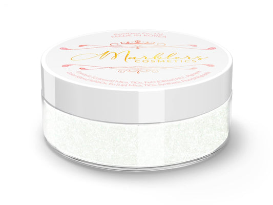 MARBLERS Chunky Natural Mica Powder [Emerald Pearl] 0.11oz (3g) | Highly Pigmented | Non-Toxic, Vegan, Cruelty-Free | Eyeshadow, Body Butter, Nail