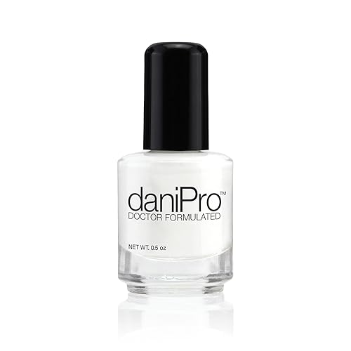 daniPro Doctor Formulated Nail Polish Just Dreamin’ - White Fingernail Polish & Toenail Polish, 0.5 oz with Undecylenic Acid, Biotin & Vitamins