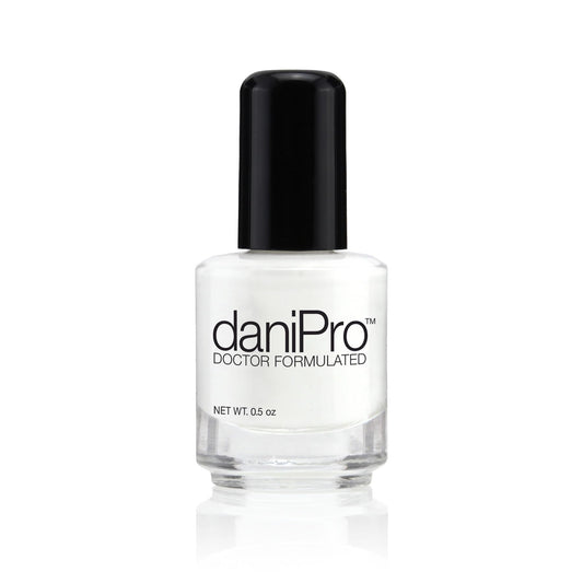 daniPro Doctor Formulated Nail Polish Just Dreamin’ - White Fingernail Polish & Toenail Polish, 0.5 oz with Undecylenic Acid, Biotin & Vitamins