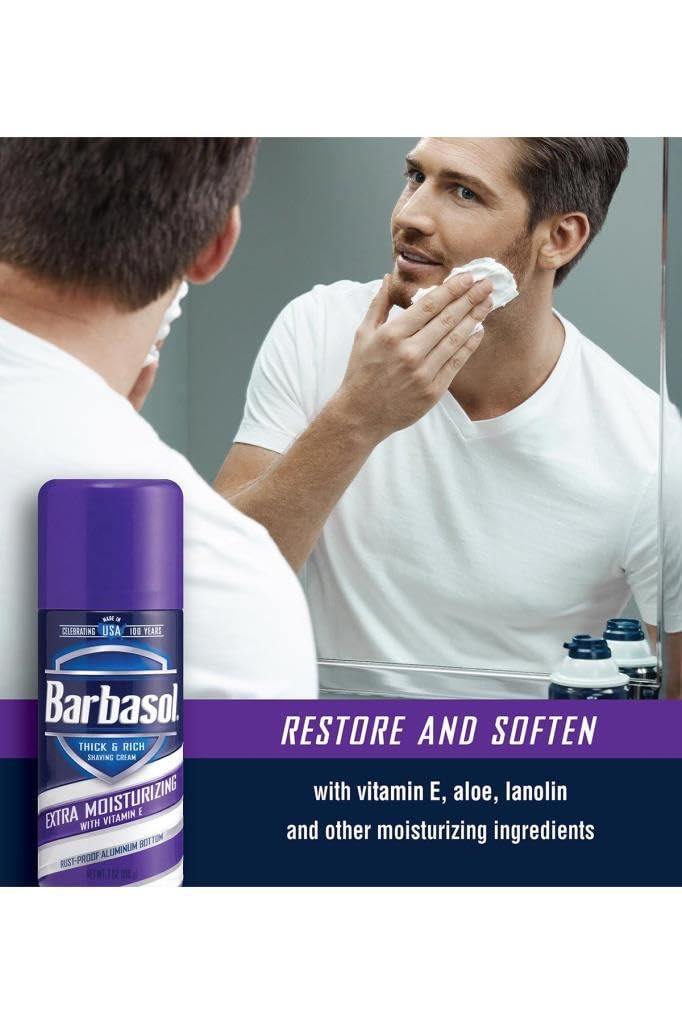 PERIO PROD Barbasol Moisturizing Shave Cream 7 Oz