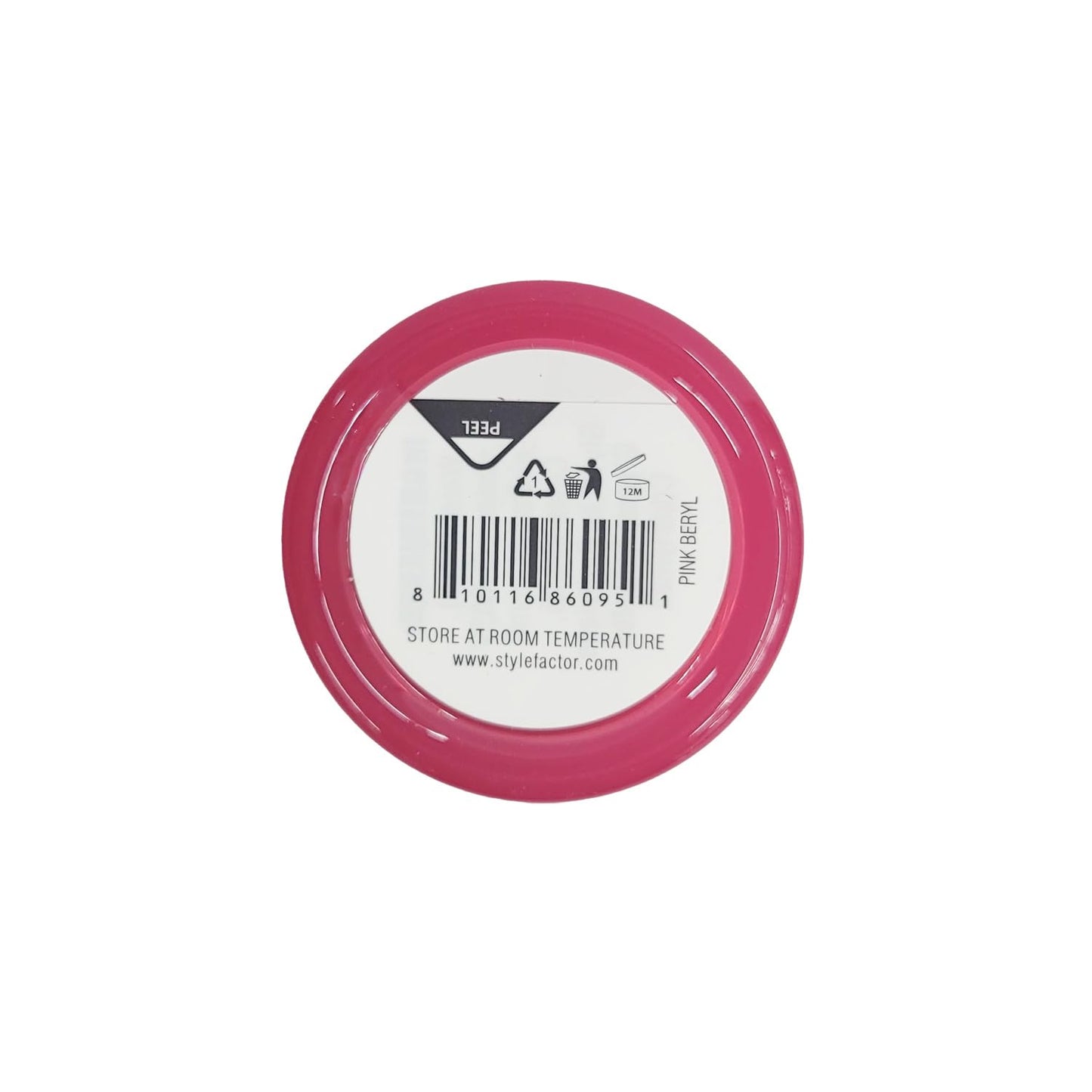 Style Factor Edge Booster Extra Strength and Moisture Rich Pomade 0.85oz Mini Travel Size (0.85oz, Pack of 1, Pink Beryl)