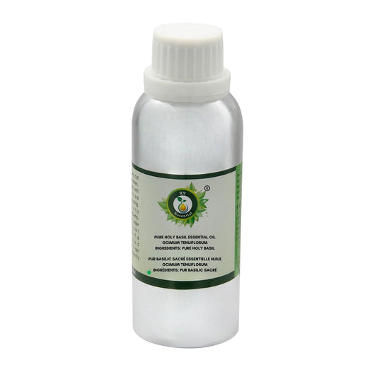 R V Essential Pure Holy Basil Essential Oil 300ml (10oz)- Ocimum Tenuiflorum (100% Pure and Natural Therapeutic Grade) Beauty and Personal Care R V Essential