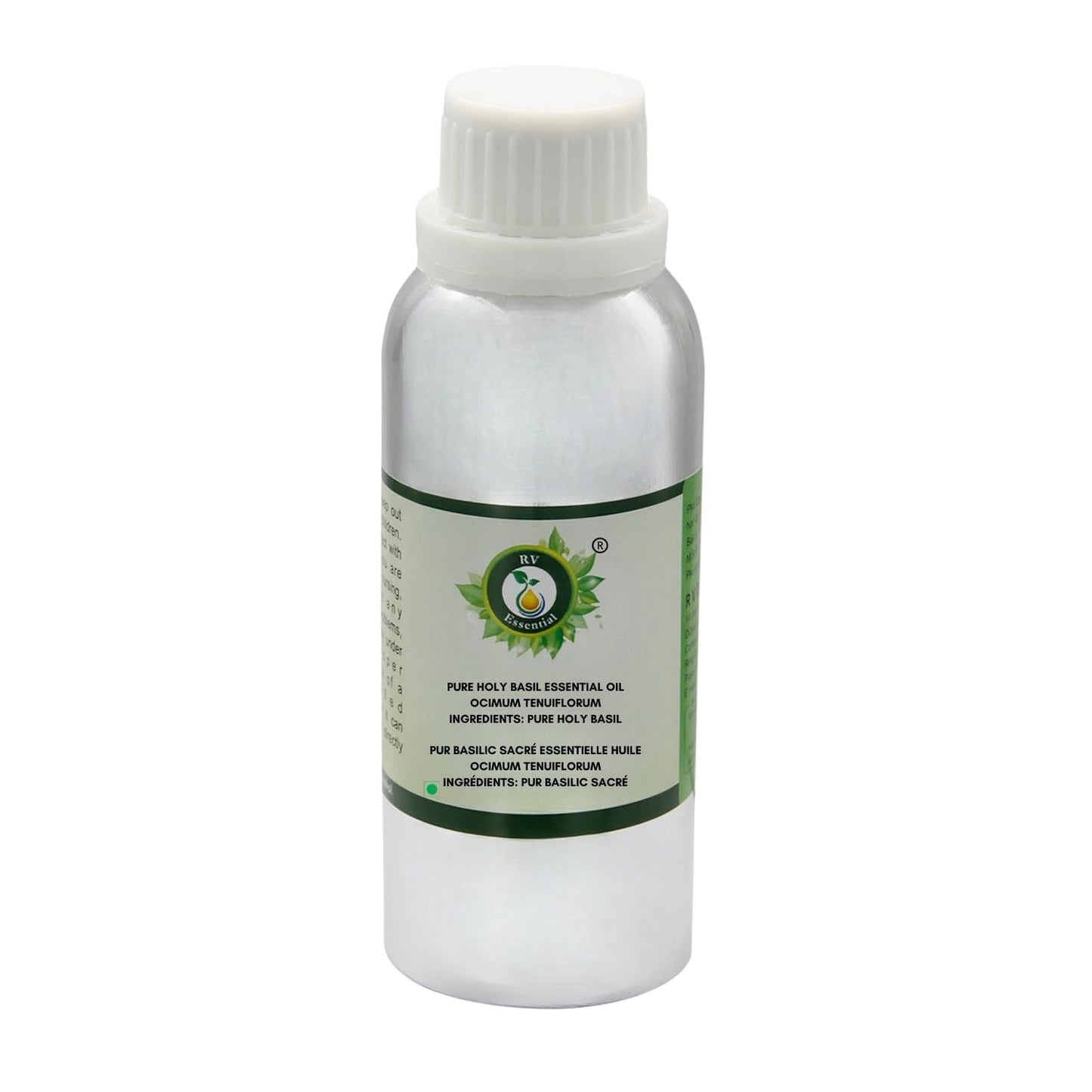 R V Essential Pure Holy Basil Essential Oil 630ml (21oz)- Ocimum Tenuiflorum (100% Pure and Natural Therapeutic Grade) Beauty and Personal Care R V Essential