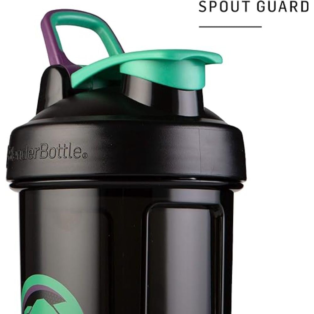 BlenderBottle Marvel Shaker Bottle Pro Series Perfect for Protein Shakes and Pre Workout, 28-Ounce, Captain America Shield