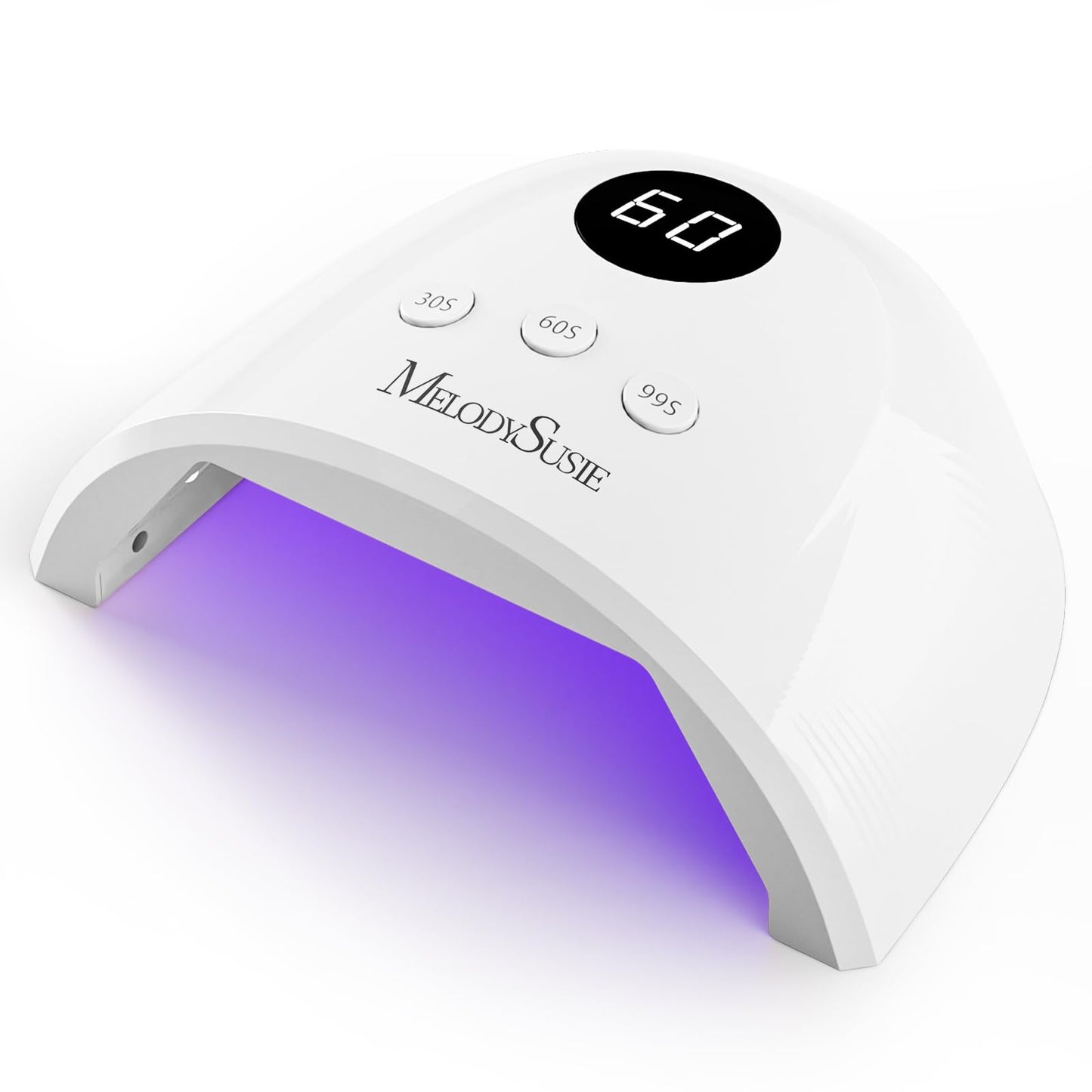 MelodySusie Compact Advanced UV LED Nail Lamp, P-Plus30F Nail Dryer with 3 Timers & Smart Sensor Cures All Gels, Especially Rhinestone Glue, Solid Beauty and Personal Care MelodySusie Default Title