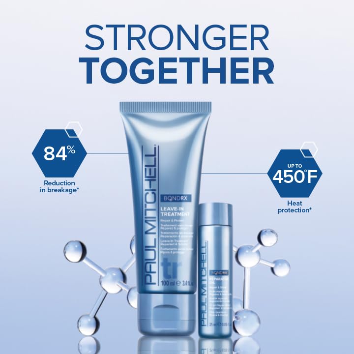 Paul Mitchell Bond Rx Reparative Oil, Repairs + Adds Shine, For Chemically Treated + Damaged Hair, 0.85 fl. oz.