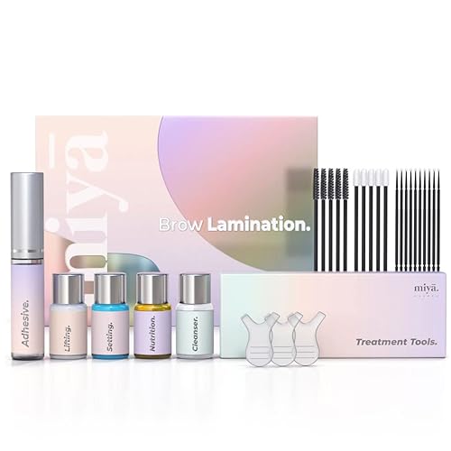 MIYA LASH Brow Lamination Kit | Professional Eyebrow Lamination with Keratin | DIY Brow Lift Kit | Fuller, Thicker Brows for 6 weeks | Includes Easy