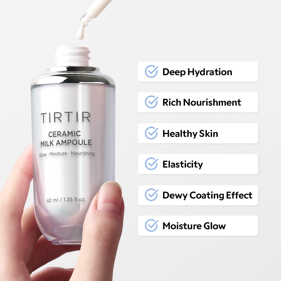 TIRTIR Ceramic Milk Ampoule (1.35 Fl Oz) Beauty and Personal Care TIRTIR