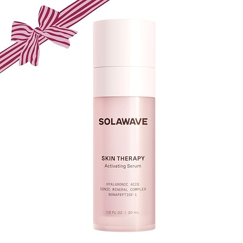 Solawave Wand Skin Therapy Activating Serum | Hyaluronic Acid and Peptides | Enhance Skincare Device Results | Hydrating Microcurrent Galvanic