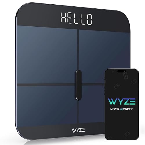 Wyze Smart Scale X - Digital Bathroom Scale for Body Weight, BMI, Body Fat, Muscle Mass, Heart Rate Monitor | Sync with Health Apps | for People…