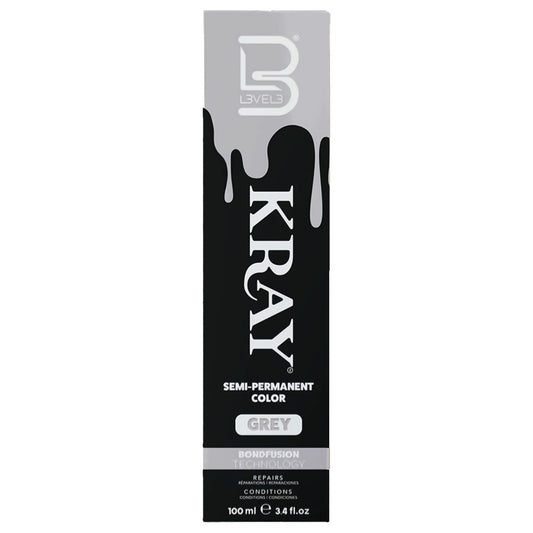 L3 - Level 3 Kray Semi Permanent Hair Color - Semi Permanent Hair Dye with Aloe Vera - Grey