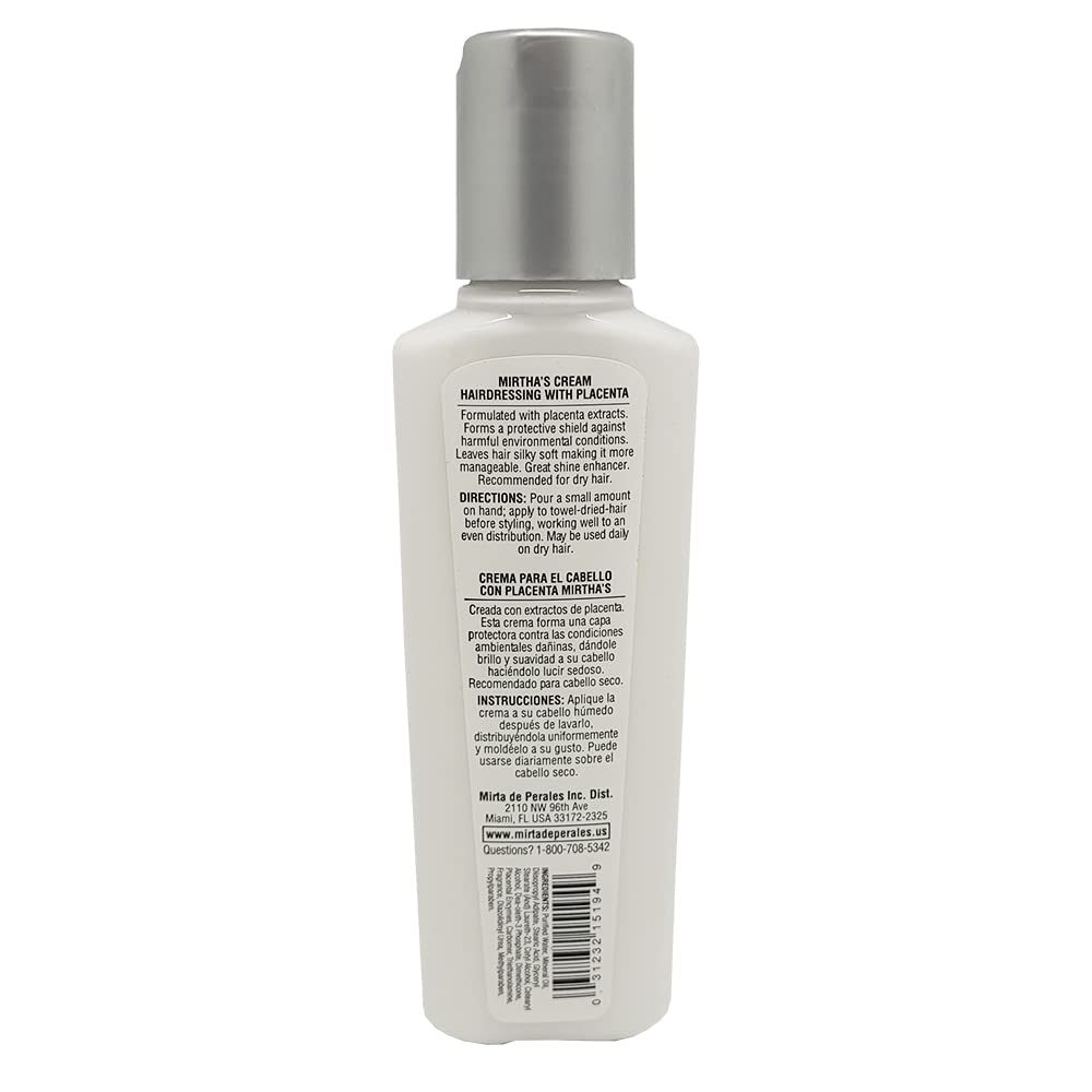 Mirta De Perales Mirtha's Mirtha's Hairdressing With Placenta, 4 Ounce