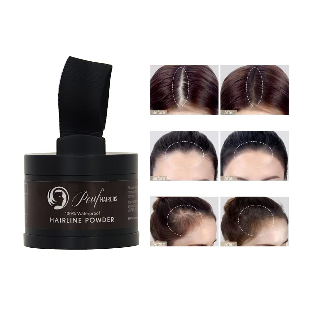 Waterproof Hairline Powder, Quick Hair Roots Touch-up Powder for Men and Women, Hair Roots Cover-up, Hair Shadow for thinning hair, bald spots