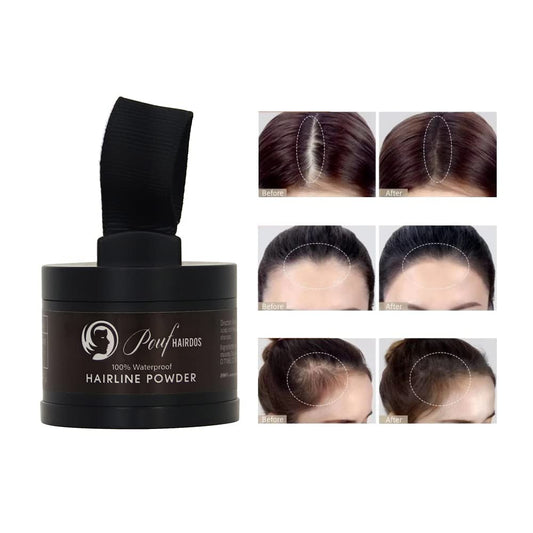Waterproof Hairline Powder, Quick Hair Roots Touch-up Powder for Men and Women, Hair Roots Cover-up, Hair Shadow for thinning hair, bald spots