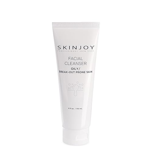 Skinjoy Facial Cleanser for Oily and Break-Out Prone Skin, Gentle Face Wash, Makeup Remover, Gluten-Free, Paraben-Free, Sulfate-Free - 4 fl oz