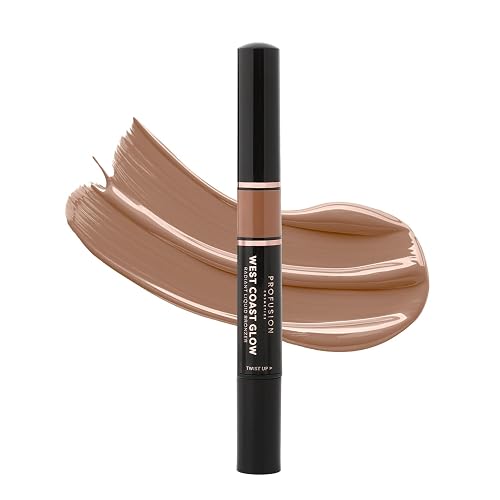 Profusion Cosmetics West Coast Glow Radiant Liquid Bronzer, Highly Pigmented Cream Bronzer Makeup, Long-Lasting, Blendable & Light-Weight Formula