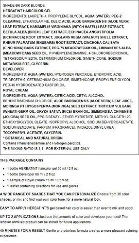 Herbatint Permanent Haircolor Gel 6N Dark Blonde 1 Box