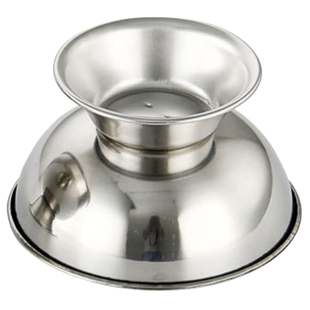 NULYLU Stainless Steel Shave Bowl for Men Large 11cm Reusable Shaving Cup with Footed Design Sturdy Metal Shaving Soap Mug and Men's Grooming Supplies Beauty and Personal Care NULYLU