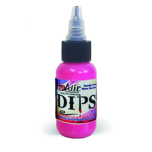 ProAiir Face and Body Painting Makeup - Brush on DIPS 1oz (30ml) Hot Pink Beauty & Personal Care ShowOffs Body Art