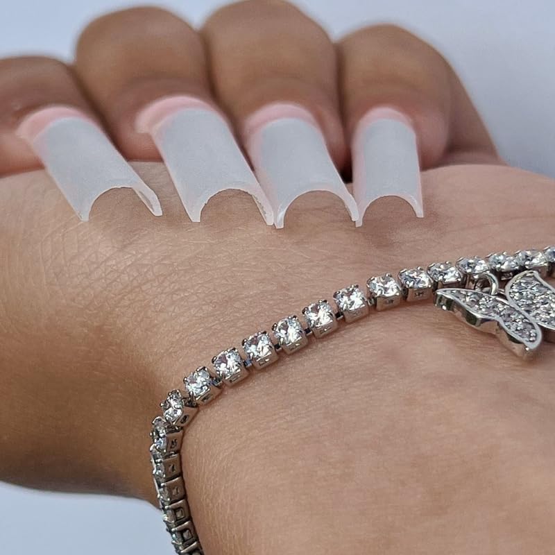 Kiara Sky C Curve XXL Nail Tip Case (500 Tips in 10 Sizes) (Square Clear) Beauty & Personal Care KIARA SKY