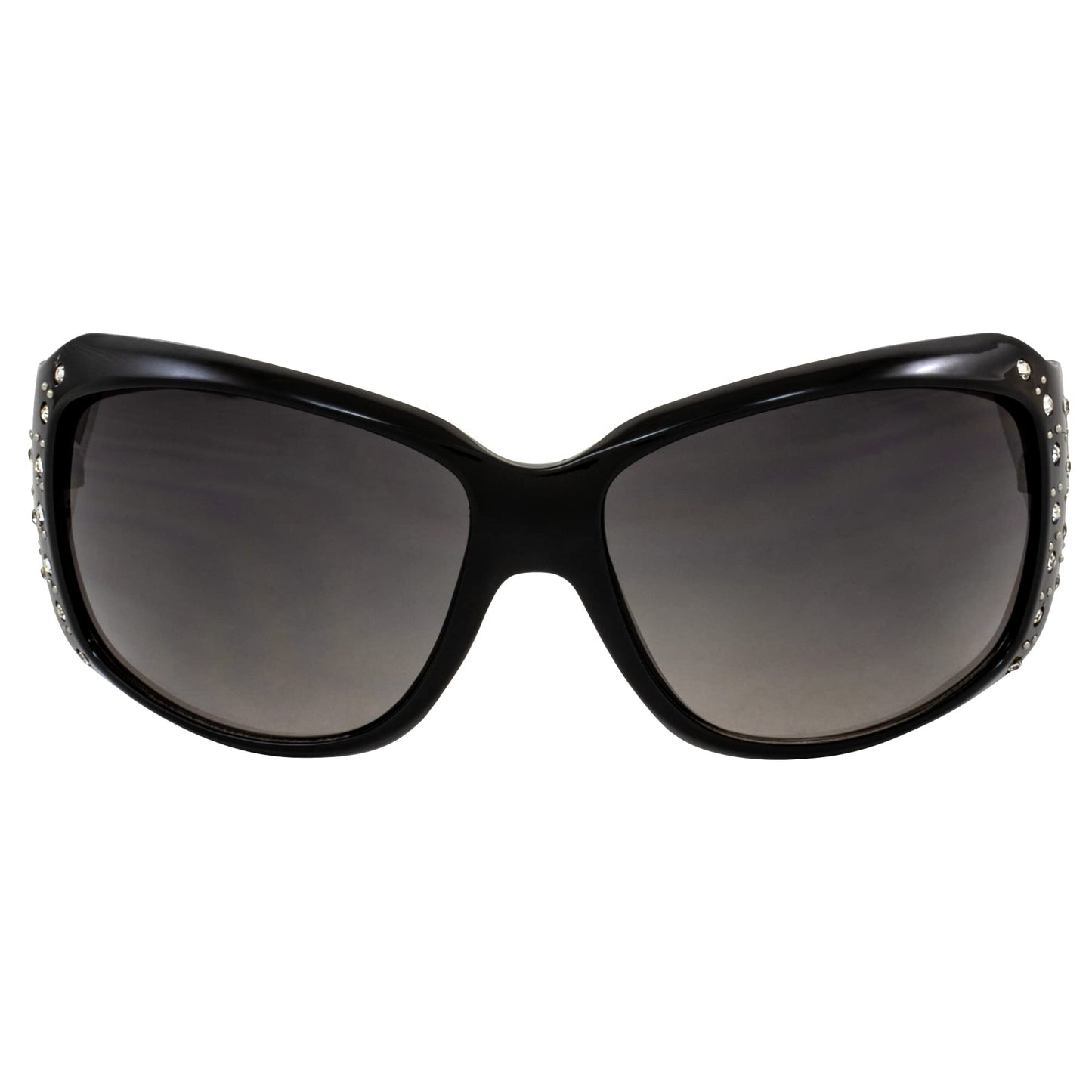 Global Vision La Cruz Womens Motorcycle Fashion Sunglasses Black with Gradient Smoke Lens