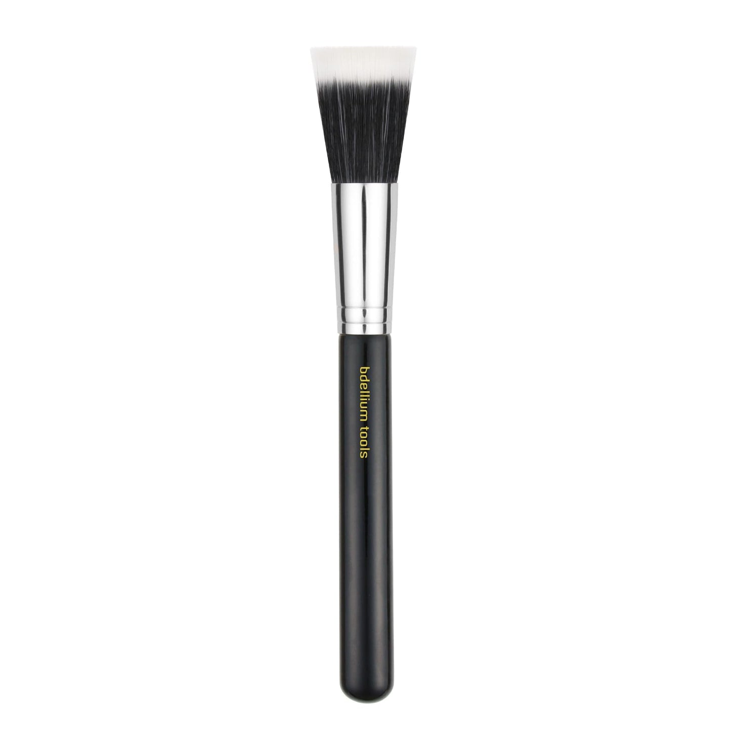 Bdellium Tools Professional Makeup Brush - Maestro Series 955 Finishing - With Soft Synthetic Fibers, For Stippling, Lightweight Application (Black