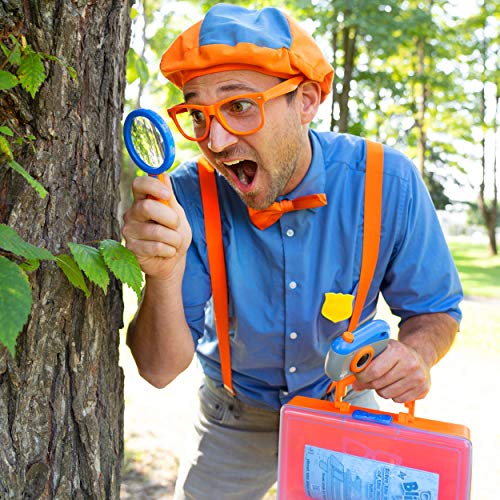 Blippi Detective Roleplay Set | Carry Case, Camera, Badge, Magnifying Glass & Activity Sheets | Toddler Mystery Adventure Toy