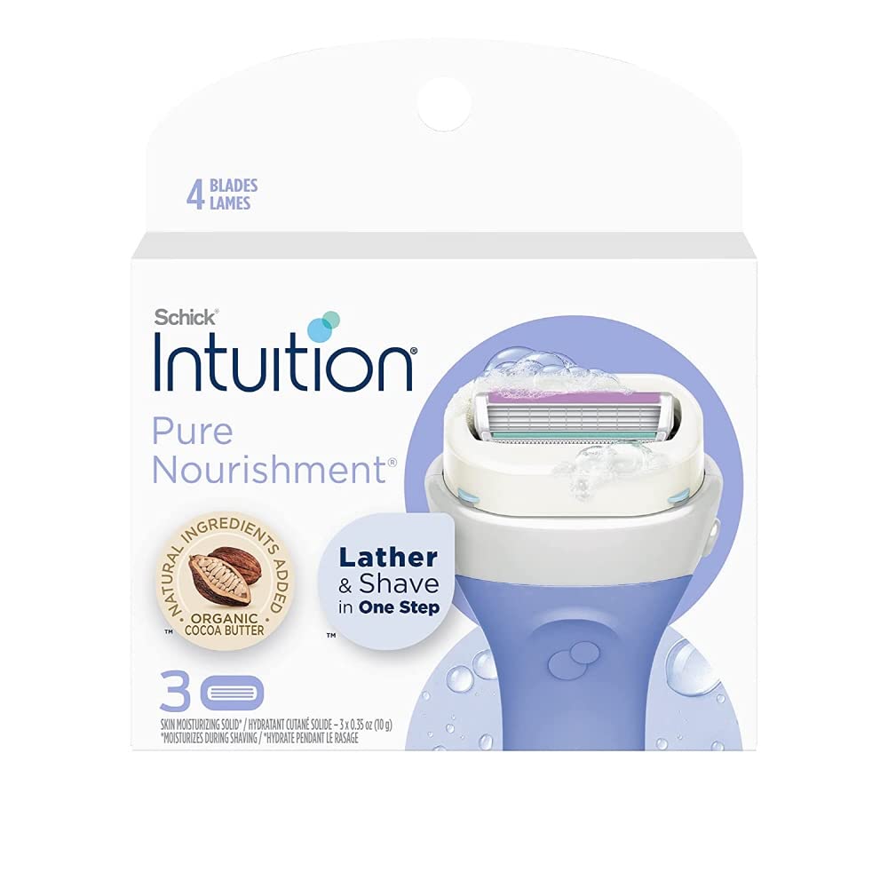 Intuition Pure Nourishment Renewing Advanced Moisture Women Razor Refill Cartridges, 6 count(3count x 2Pack) Beauty and Personal Care CHLIFE