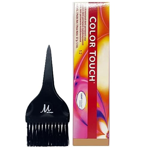Color Touch 9/73 Very Light Blonde/Brown Gold Hair Color 2 Oz and M Hair Designs Tint Brush (Bundle) Beauty & Personal Care M Hair Designs