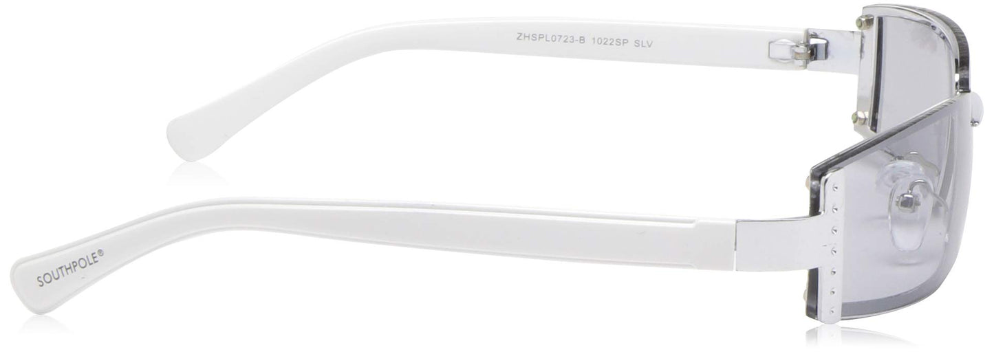 SOUTHPOLE 1022SP Slim Metal UV Protective Rectangular Sunglasses for Women. Trendy Gifts for Women, 65 mm
