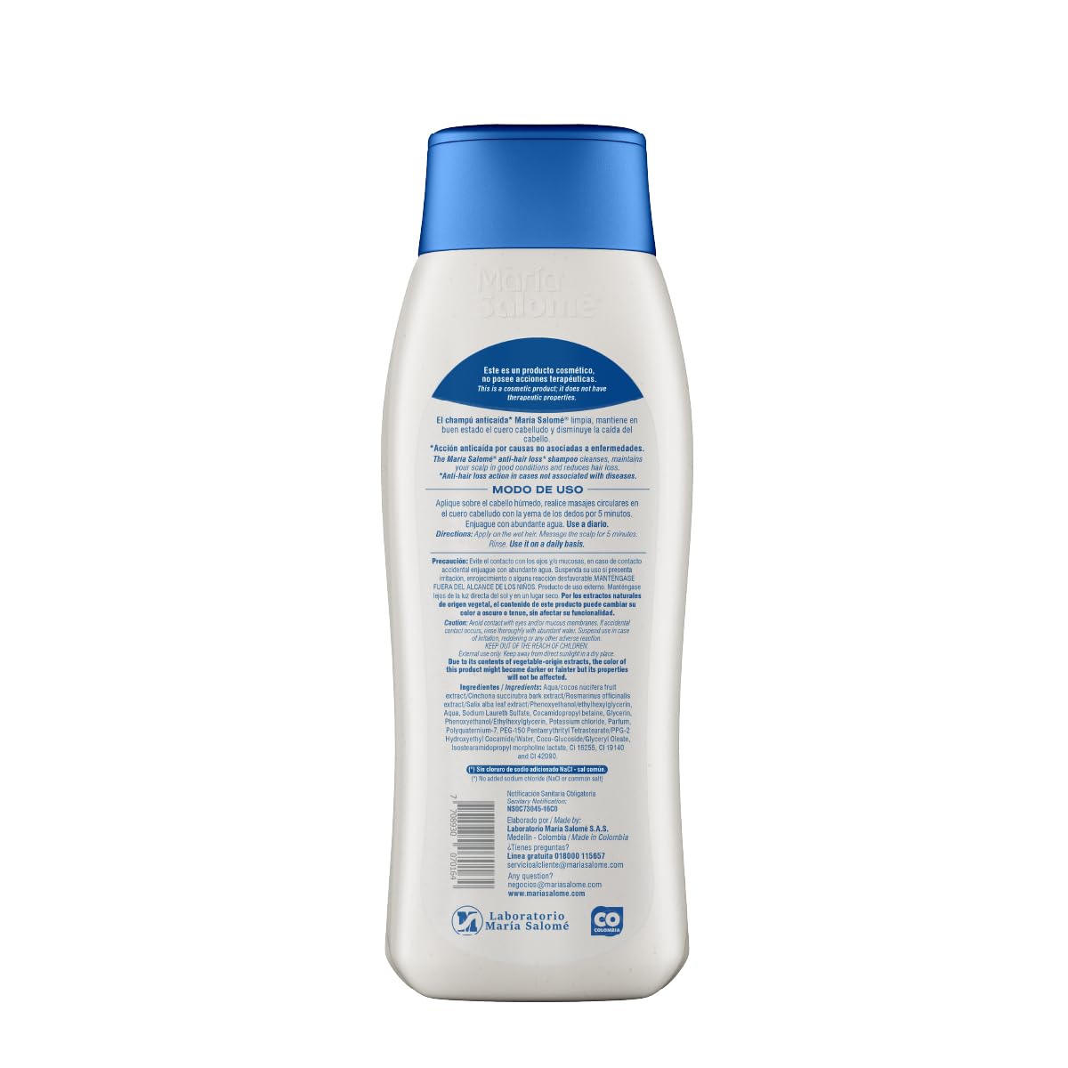 Maria Salome Hair Loss Prevention kit of Shampoo 13.5 fl.oz. - Conditioner 13.5fl.oz. - Lotion 11.8 fl.oz. Natural Products for Thinning Hair