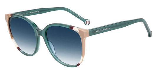 Carolina Herrera CH 0063/S Teal Brown/Dark Blue Shaded 58/17/145 women Sunglasses