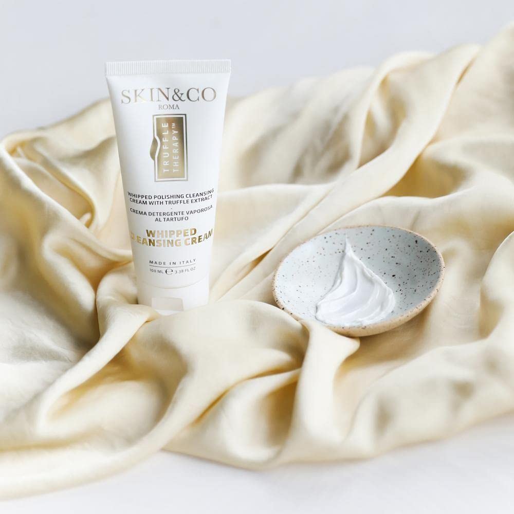 SKIN&CO Truffle Therapy Whipped Cleansing Cream, Whipped Polishing Cleansing Cream with Truffle Extract, Vegan, BPA Free, GMO Free, Gluten Free