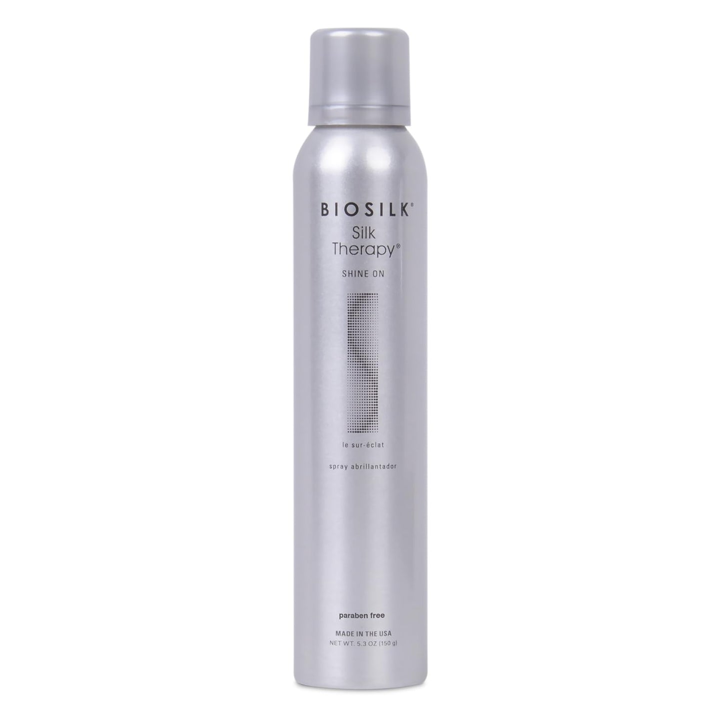 BioSilk Silk Therapy Shine On, Hairspray For Controlling Frizz & Providing Brilliant Shine, Sulfate, Paraben, & Cruelty-Free, 5.3 Oz