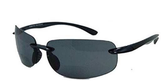 Pink Ribbon Shades Men and Women Rimless Bifocal Lovin Maui Sports Style - black 2.50