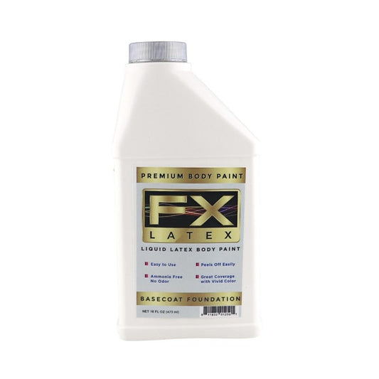 Liquid Latex - Face and Body Paint, Ammonia Free, Easy On and Off, Cosplay Makeup, Create Professional Monster, Zombie Arts 16 Oz (Basecoat)