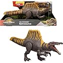 Mattel Jurassic World Rebirth Dinosaur Toy, Tail Thrasher Spinosaurus Action Figure with 2 Attack Moves, Movie-Accurate & Posable, Digital Play