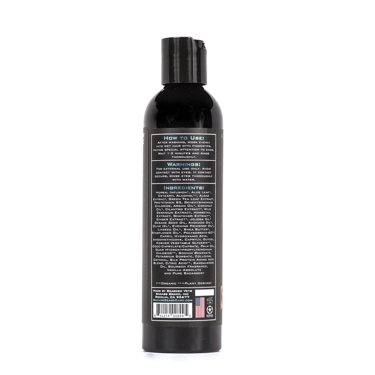 Badass Beard Care Beard Conditioner For Men - THE ORIGINAL, 8oz - Made of Natural Ingredients for A Healthy, Soft, & Itch Free Beard and Mustache