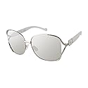 Jessica Simpson Women's J5254 Oversized Metal Square Sunglasses with UV400 Protection - Glamorous Lightweight Sunglasses for Women, 64mm