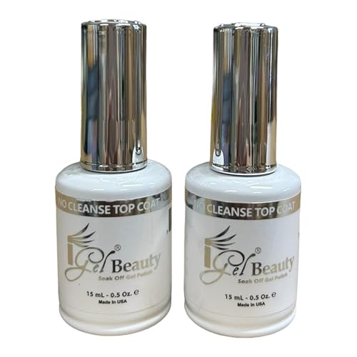 IGEL Impeccable Gel Soak Off No Cleanse Top Coat 0.5 oz (2 Packs) Beauty & Personal Care iGel Beauty