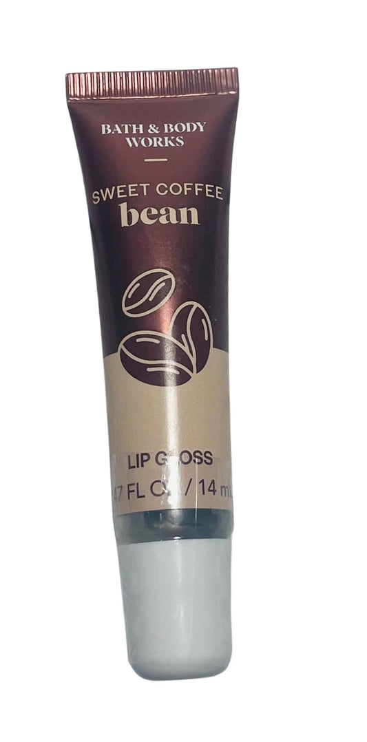 Bath & Body Works Sweet Coffee Bean Lip Gloss 0.47 Fl Oz Full Size