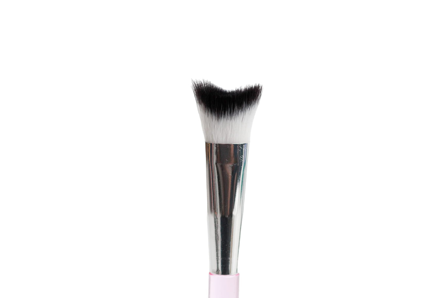 Feels Lash Cleaning Brush Eyelash Extensions Shampoo Brush Soft Curved Fluffy Cleansing (1 pack, Pink)